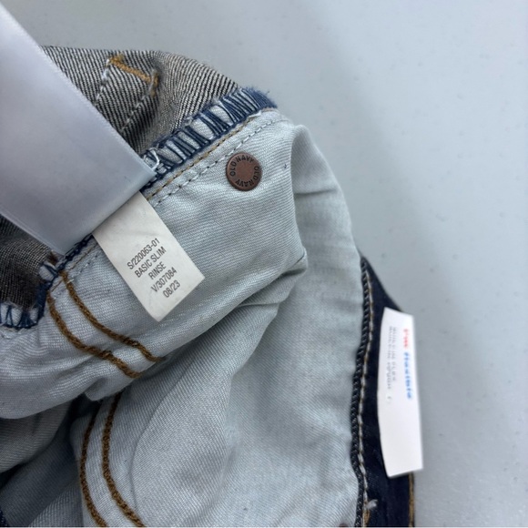 Old Navy NWT Men's Denim Dark Wash Jeans Slim 33x32 Flex Basic Slim - Picture 7 of 7